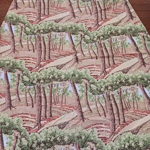 Vtg Lady Pepperell Trees Pattern Forest Nature Twin Size Fitted Sheet